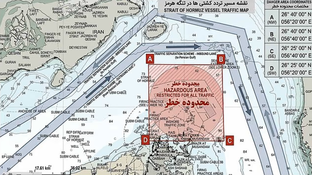 Iran công bố tuyến đường thay thế qua eo biển Hormuz, cảnh báo nguy cơ thủy lôi